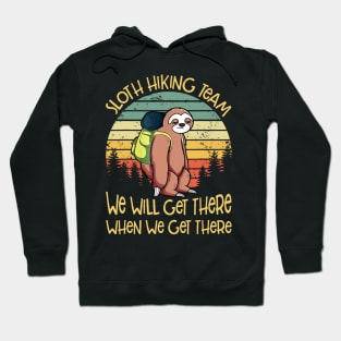 Sloth Hiking Team TShirt Vintage Sloth T Shirt Gift Hoodie